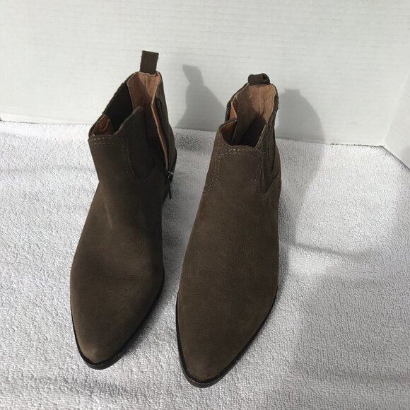 LUCKY BRAND HIKALLI WOMENS LEATHER BOOTIES SIZE 6 NEW - Picture 2 of 8